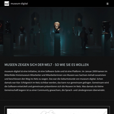 Dark Mode bei museum-digital.org