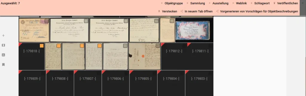 Über die Objektübersicht lassen sich die Vorschläge stapelweise vorbereiten.