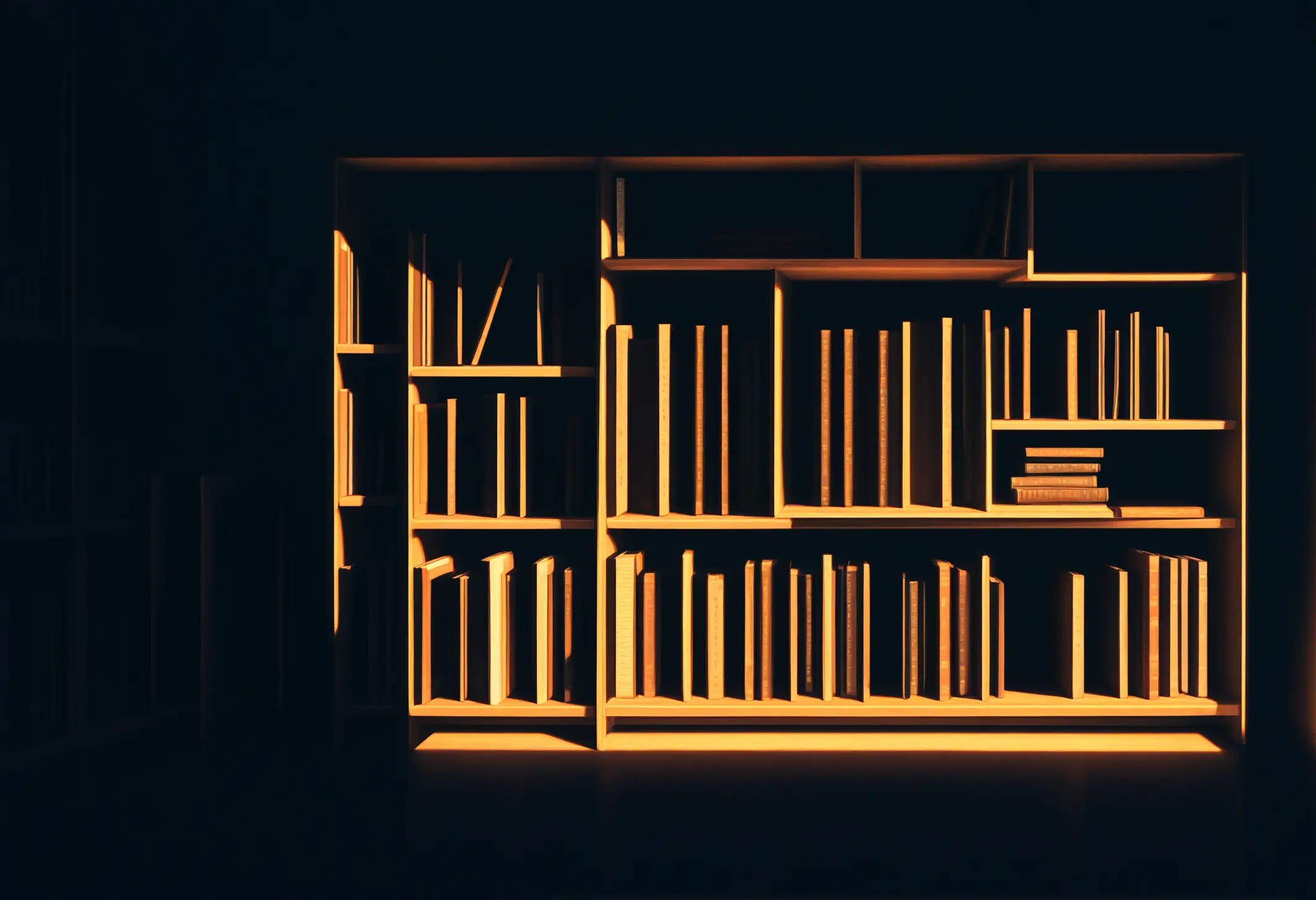 KI-generierte Darstellung eines Bücherregals