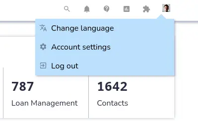 musdb's new UI, first draft, screenshot: account settings in navigation